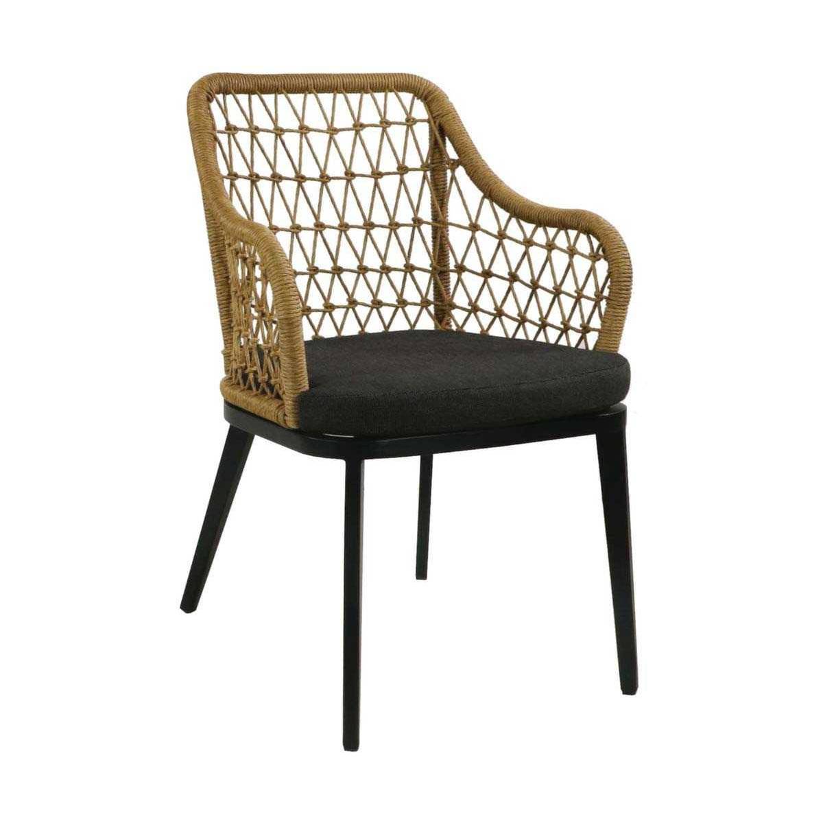 Fauteuil de jardin aluminium et tressage Milan - Image 1