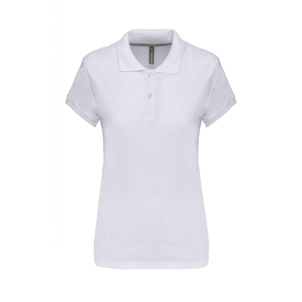 Polo de travail femme Kariban 100% coton Blanc S - Image 1