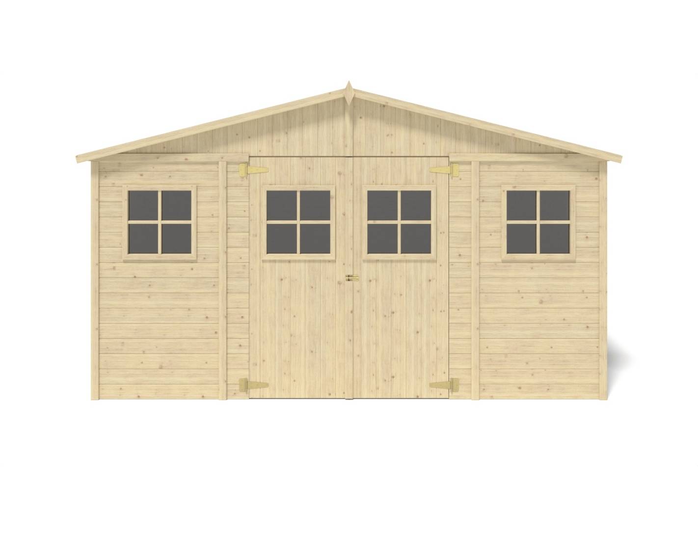 Altanka - Abri de jardin en bois 11.88 m2 - 4x2.97 m - Couleur: naturel - DOM667 - ALTANKA - Image 3