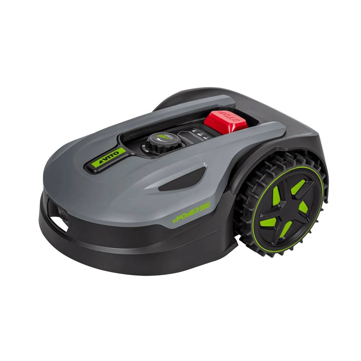 Robot Tondeuse sans fil 800m2 Brushless 3 Lames Coupe 180mm Retour station automatique Mulching VITO - Image 6