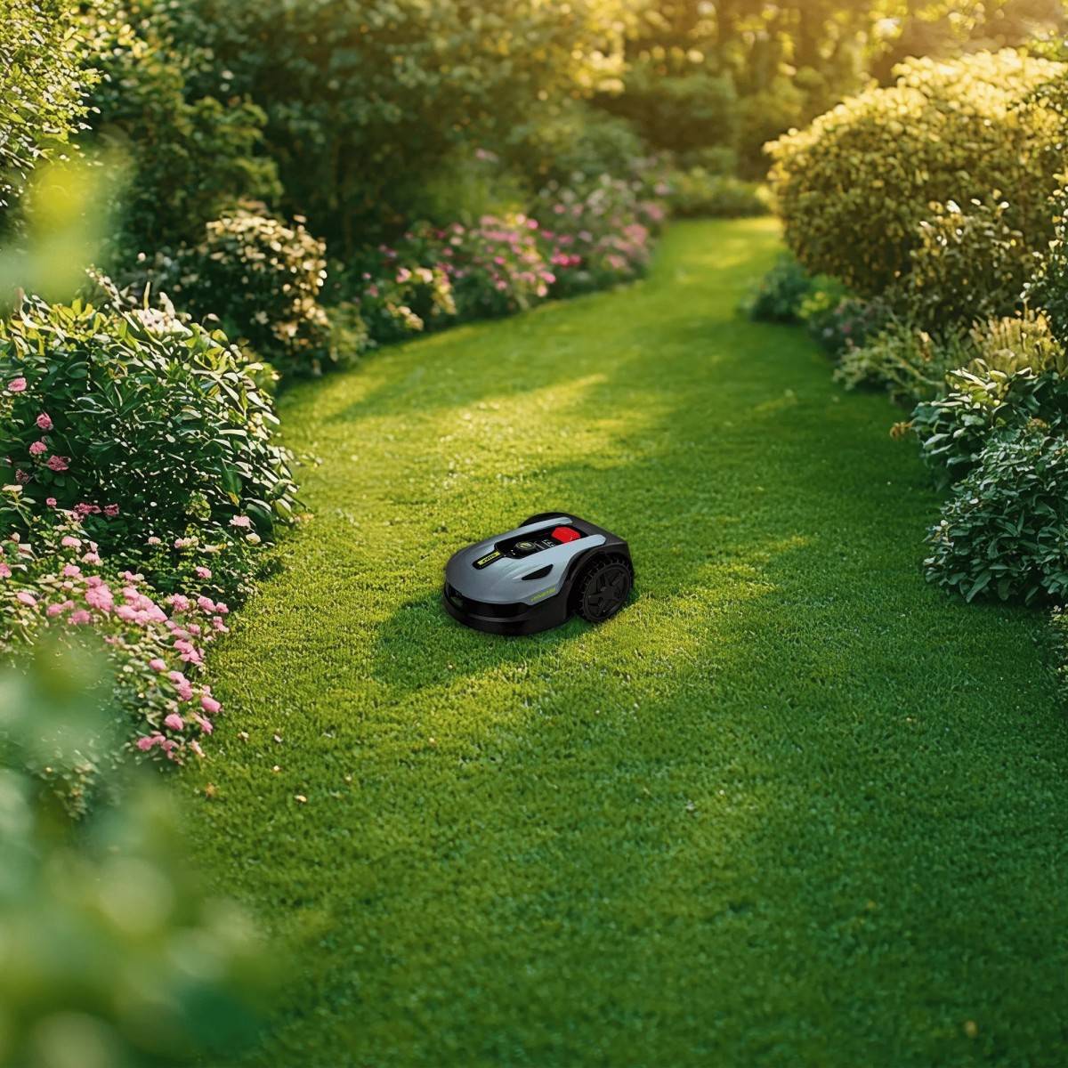 Robot Tondeuse sans fil 800m2 Brushless 3 Lames Coupe 180mm Retour station automatique Mulching VITO - Image 3