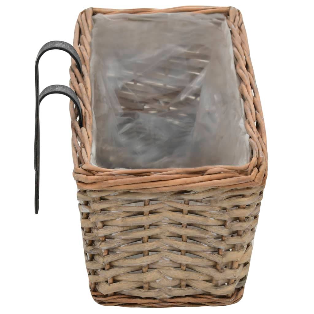 Prolenta Premium - Jardinière osier marron  80 x 20 x 15 cm  - Prolenta premium p334.9 - Image 5