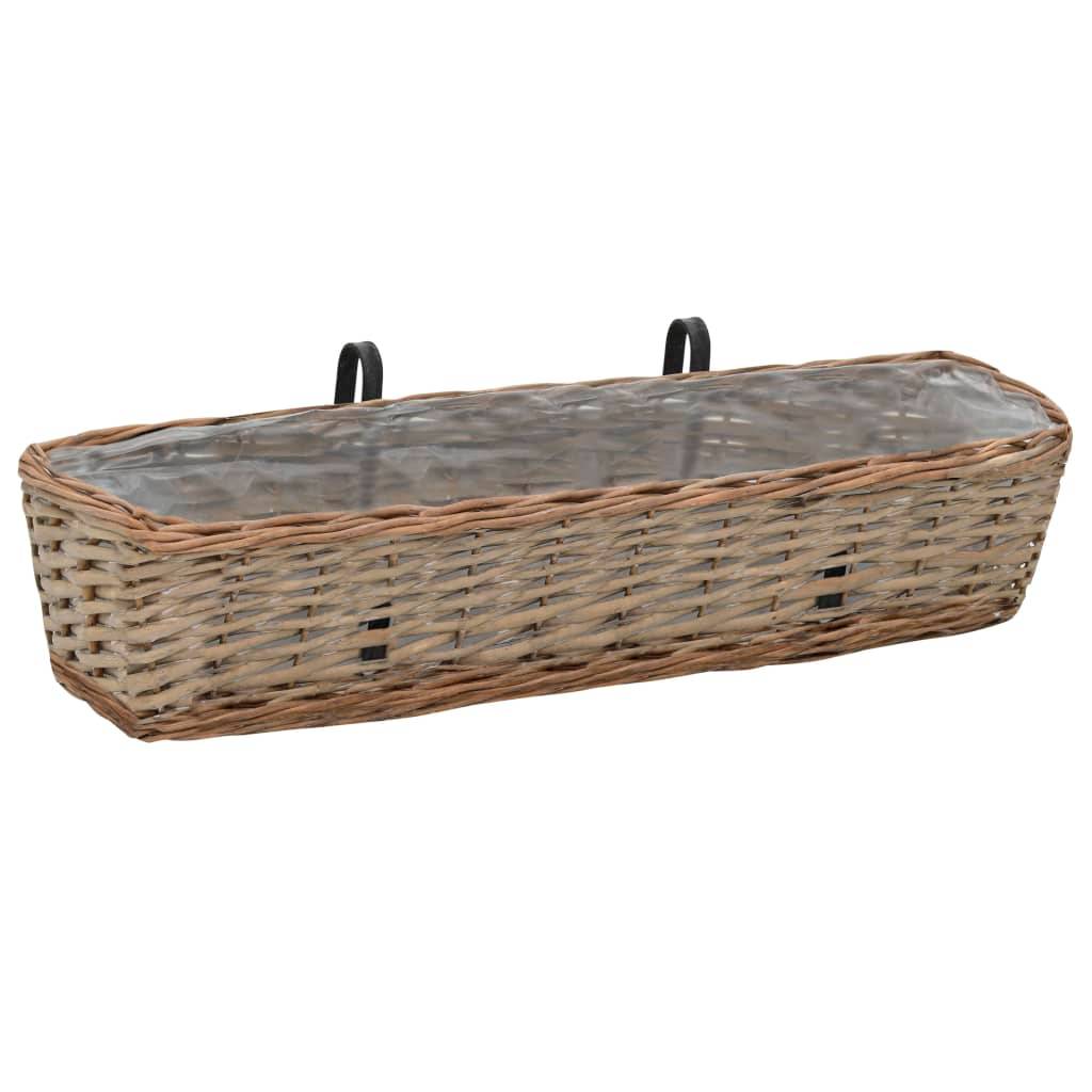 Prolenta Premium - Jardinière osier marron  80 x 20 x 15 cm  - Prolenta premium p334.9 - Image 1