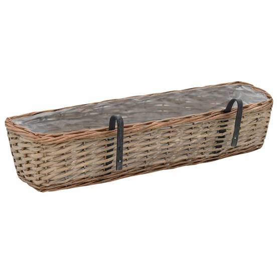 Prolenta Premium - Jardinière osier marron 80 x 20 x 15 cm - Prolenta premium p334.9 - Image 4