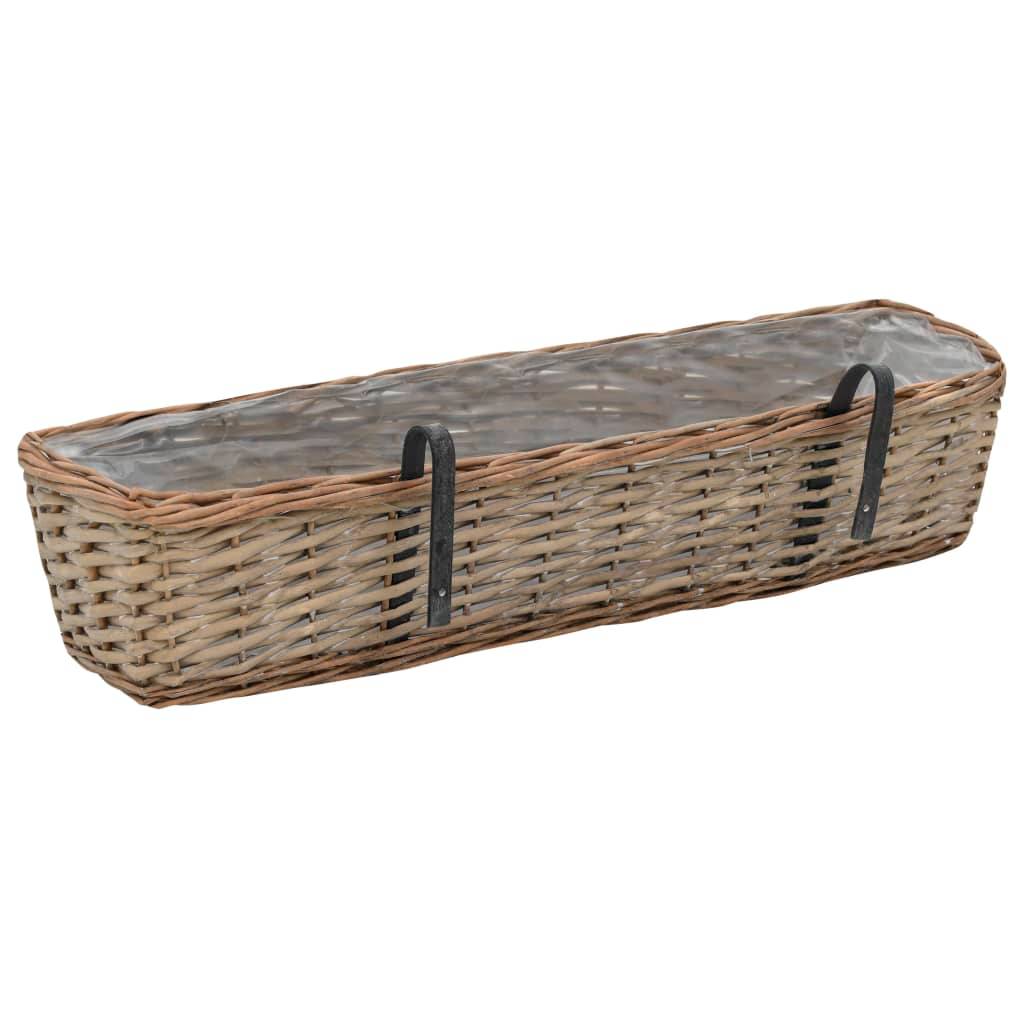 Prolenta Premium - Jardinière osier marron  80 x 20 x 15 cm  - Prolenta premium p334.9 - Image 4