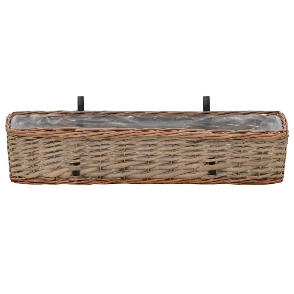 Prolenta Premium - Jardinière osier marron  80 x 20 x 15 cm  - Prolenta premium p334.9 - Image 3