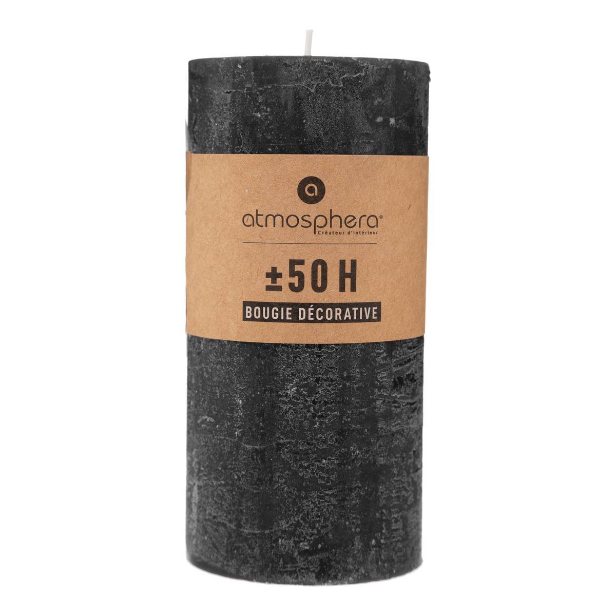 Atmosphera - Bougie rustique noir 445g - Atmosphera Créateur d'intérieur - Image 2