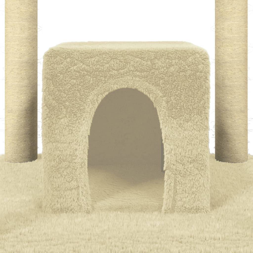 Vidaxl - Arbre à chat avec griffoirs en sisal Crème 174 cm vidaXL 171533 - Image 4