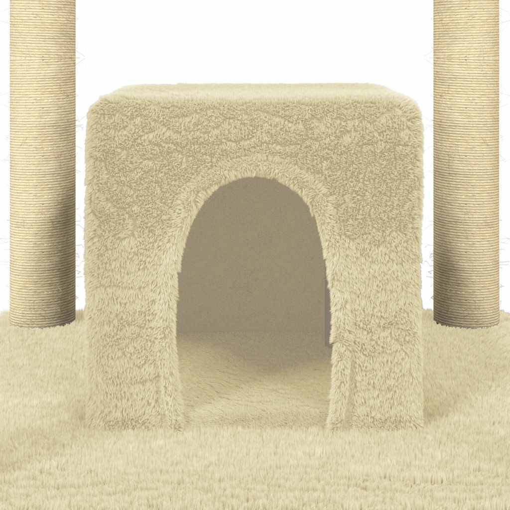 Vidaxl - Arbre à chat avec griffoirs en sisal Crème 174 cm vidaXL 171533 - Image 8