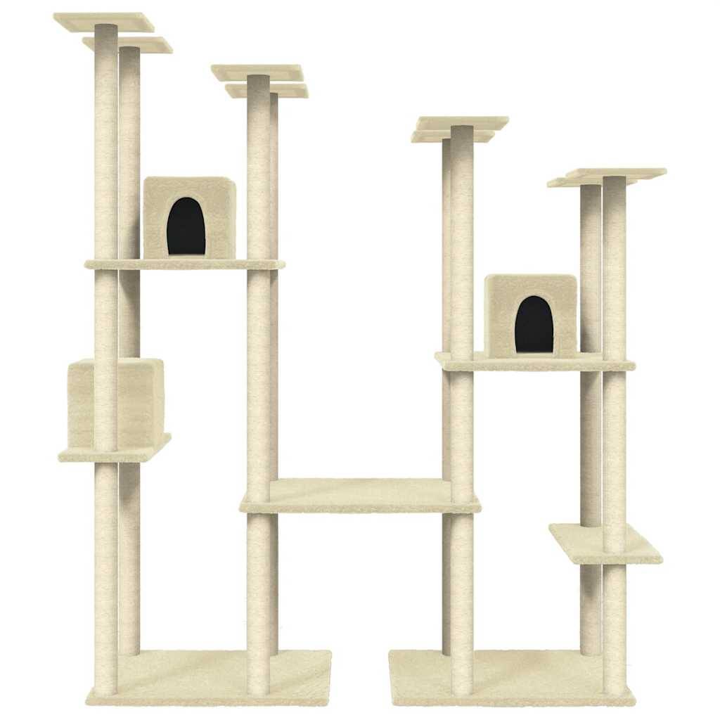 Vidaxl - Arbre à chat avec griffoirs en sisal Crème 174 cm vidaXL 171533 - Image 5