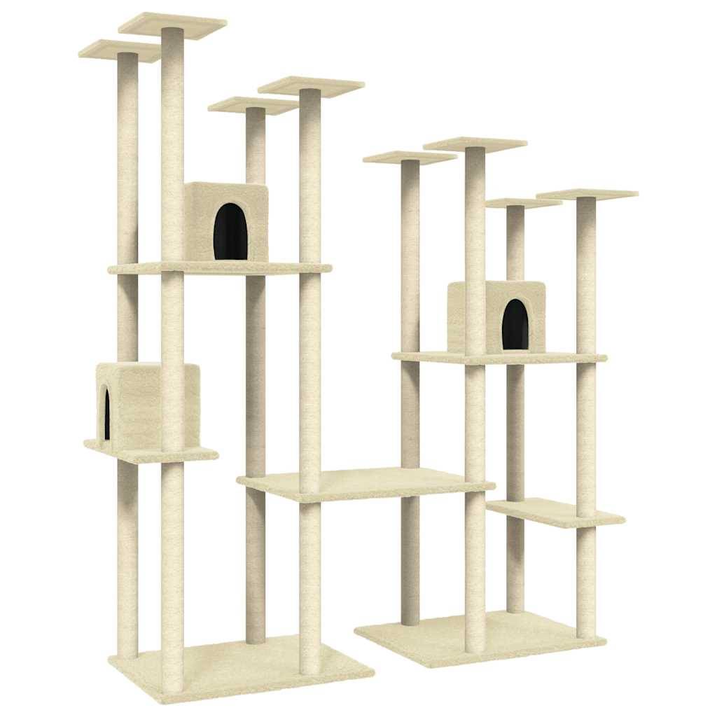 Vidaxl - Arbre à chat avec griffoirs en sisal Crème 174 cm vidaXL 171533 - Image 2