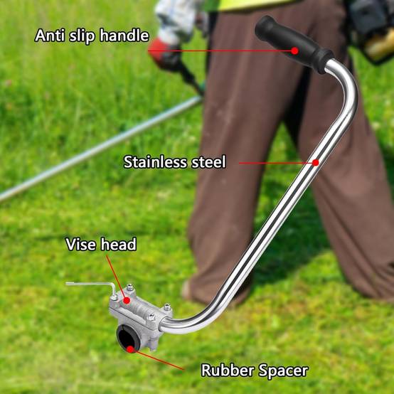 Poignée ergonomique pour coupe-herbe - Acier inoxydable - Universelle - Living123 - Image 2