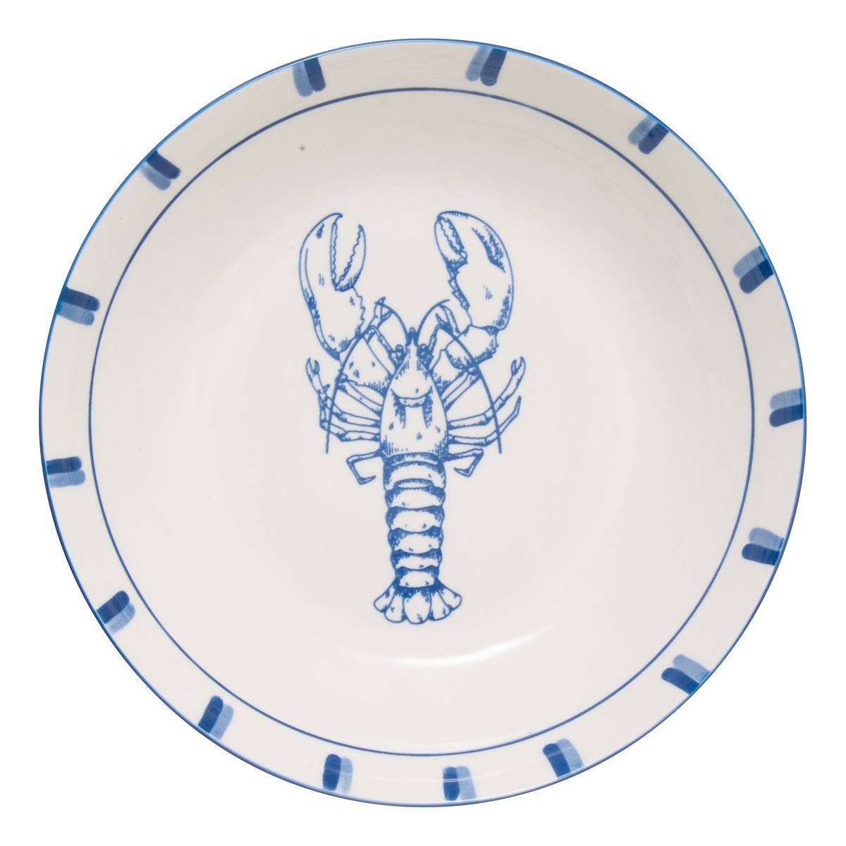 Atmosphera - Lot de 6 Assiette Oceania bleu - Atmosphera Créateur d'intérieur - Image 2