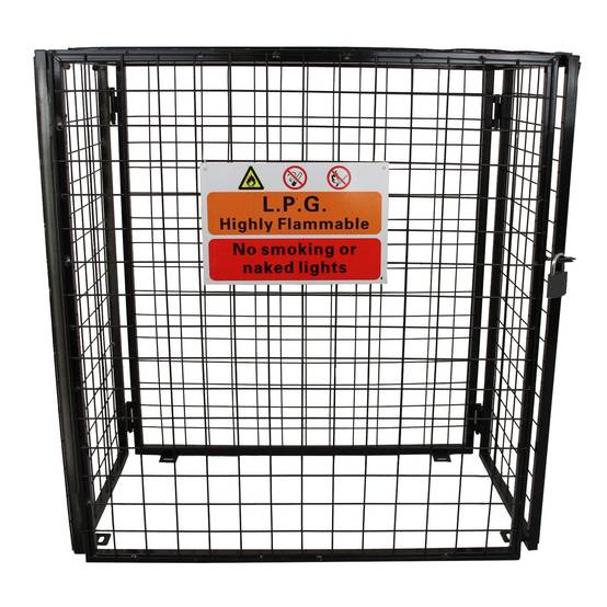 Monstershop - Cage Métallique de 118cm de large pour Bouteilles de Gaz - Image 5
