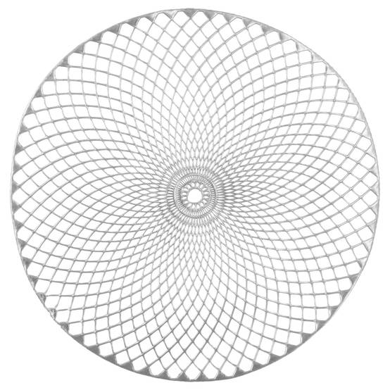 Set de table rond en filigrane - ATMOSPHERA - Plastique - Argent - Image 1
