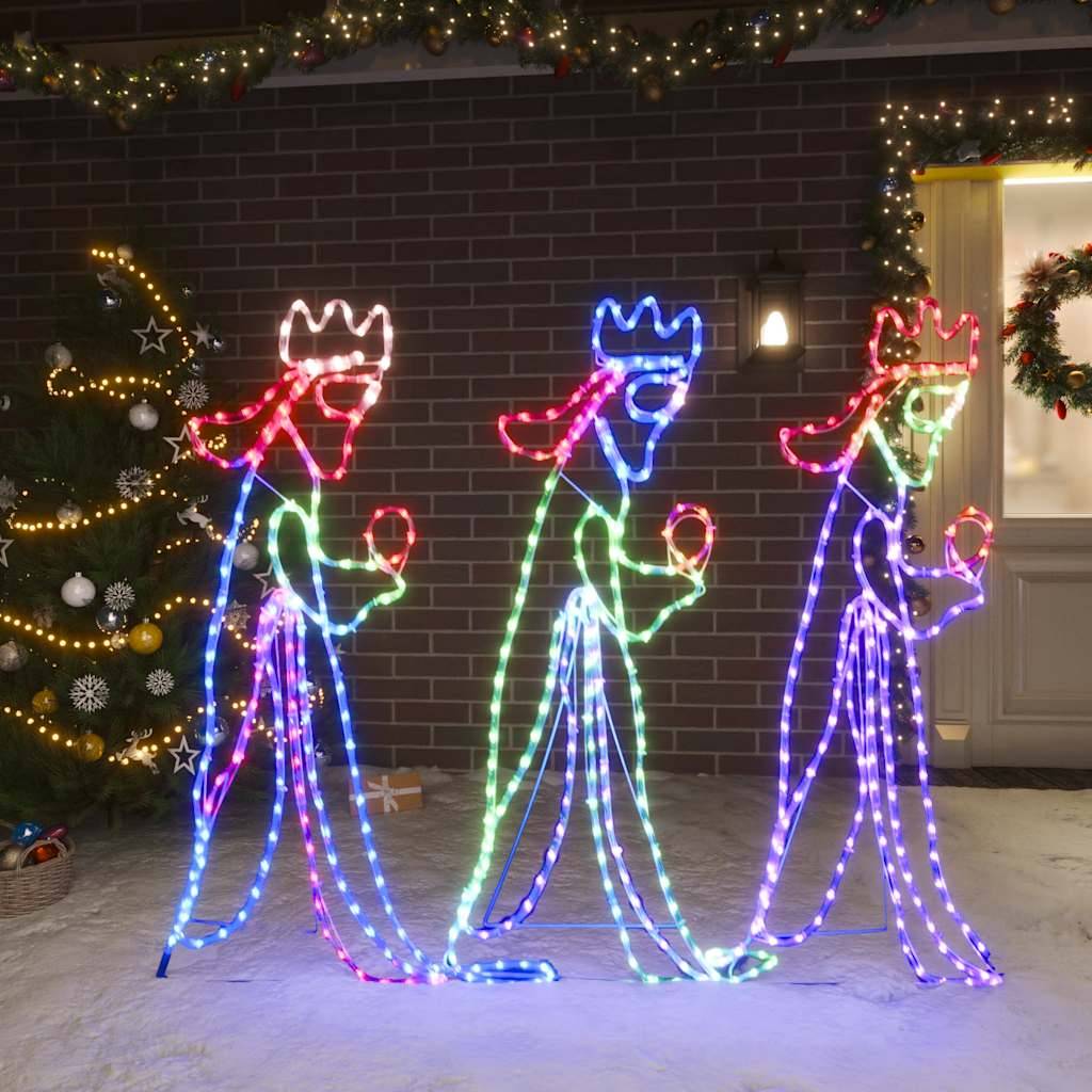 ComfortXL - Figurine Noël Lumineuse Rois Mages 504 LED Décoration Jardin Crèche Multicolore – ComfortXL Outdoor Living - Image 1