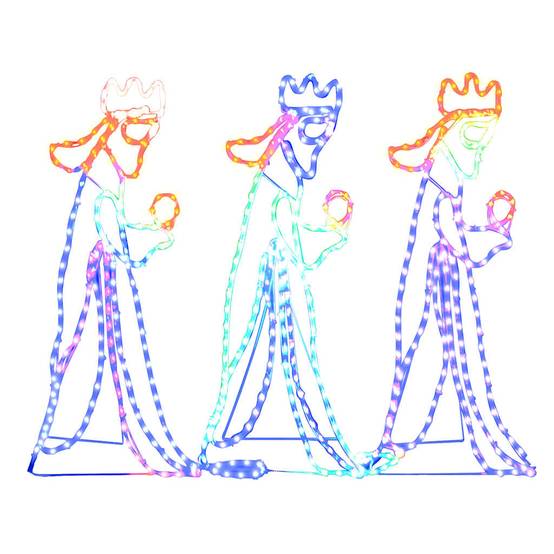 ComfortXL - Figurine Noël Lumineuse Rois Mages 504 LED Décoration Jardin Crèche Multicolore – ComfortXL Outdoor Living - Image 2