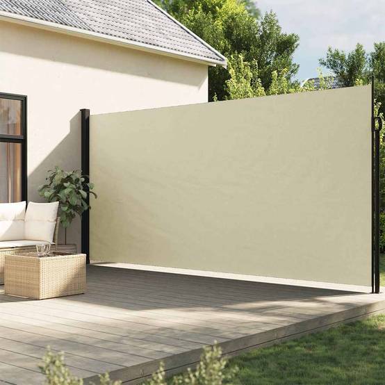 Store Banne - Auvent latéral rétractable crème 200x600 cm - MEUBLE PRO-JU5003 - Image 2