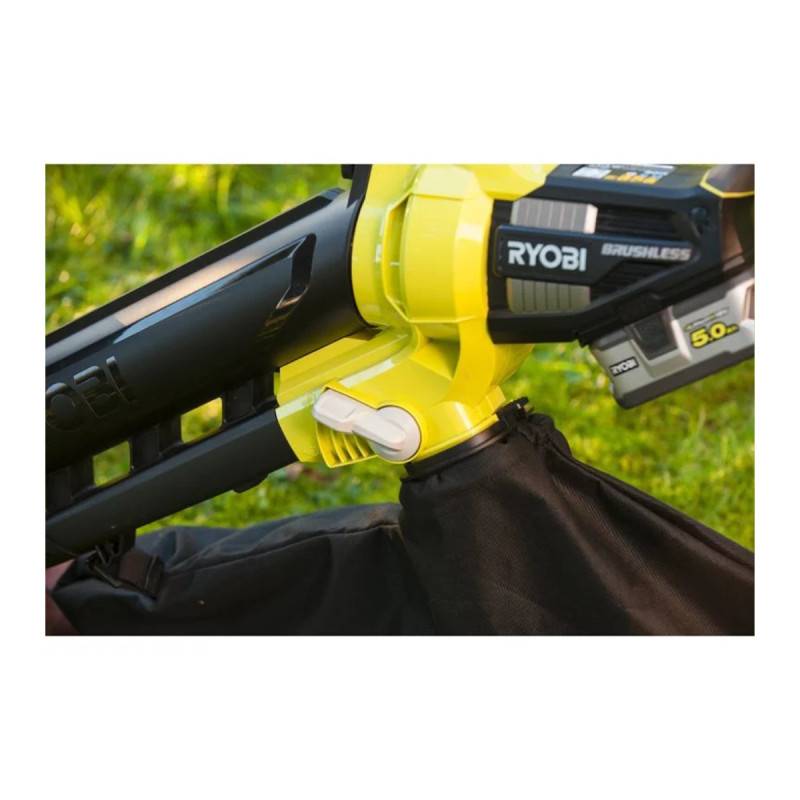 Ryobi - Souffleur aspiro-broyeur RYOBI 18V One+ Brushless OBV18 - Batterie 4,0Ah et chargeur - Image 3