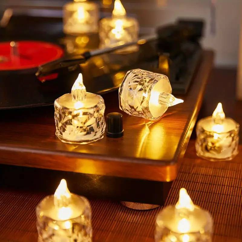 12 bougies électroniques LED sans flamme à piles, parfaites pour Halloween, Noël, Saint‑Valentin, Mariage, fête et décoration intérieure festive - Image 1