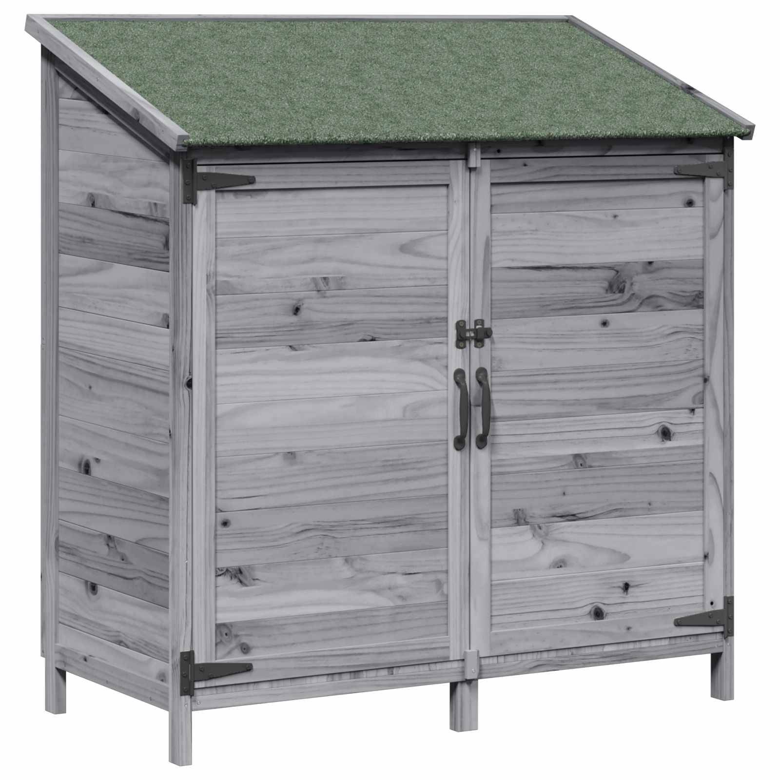 Vidaxl - Abri de jardin Gris 106,5 x 56 x 113,5 cm Bois d'ingénierie vidaXL 42033442 - Image 2