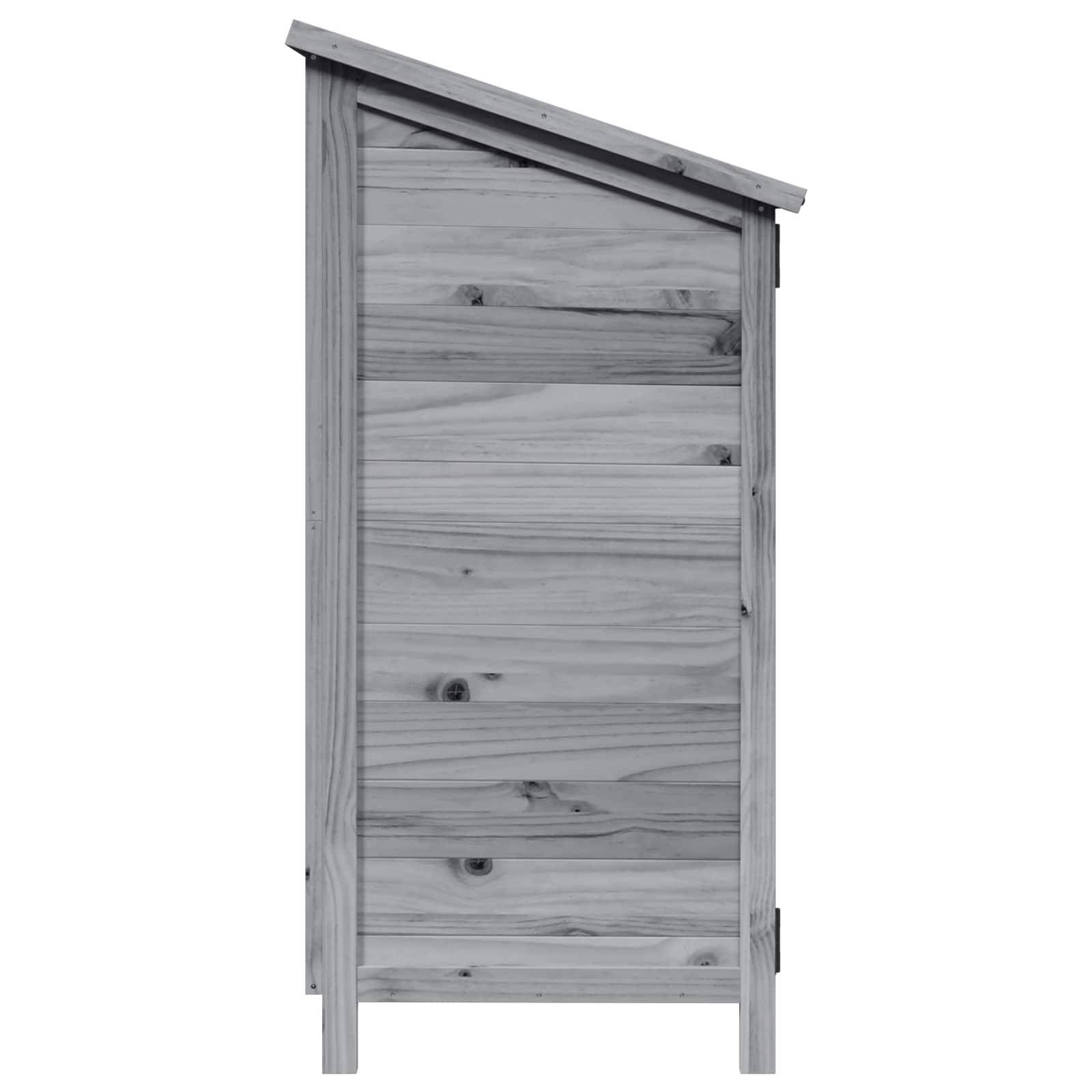 Vidaxl - Abri de jardin Gris 106,5 x 56 x 113,5 cm Bois d'ingénierie vidaXL 42033442 - Image 7