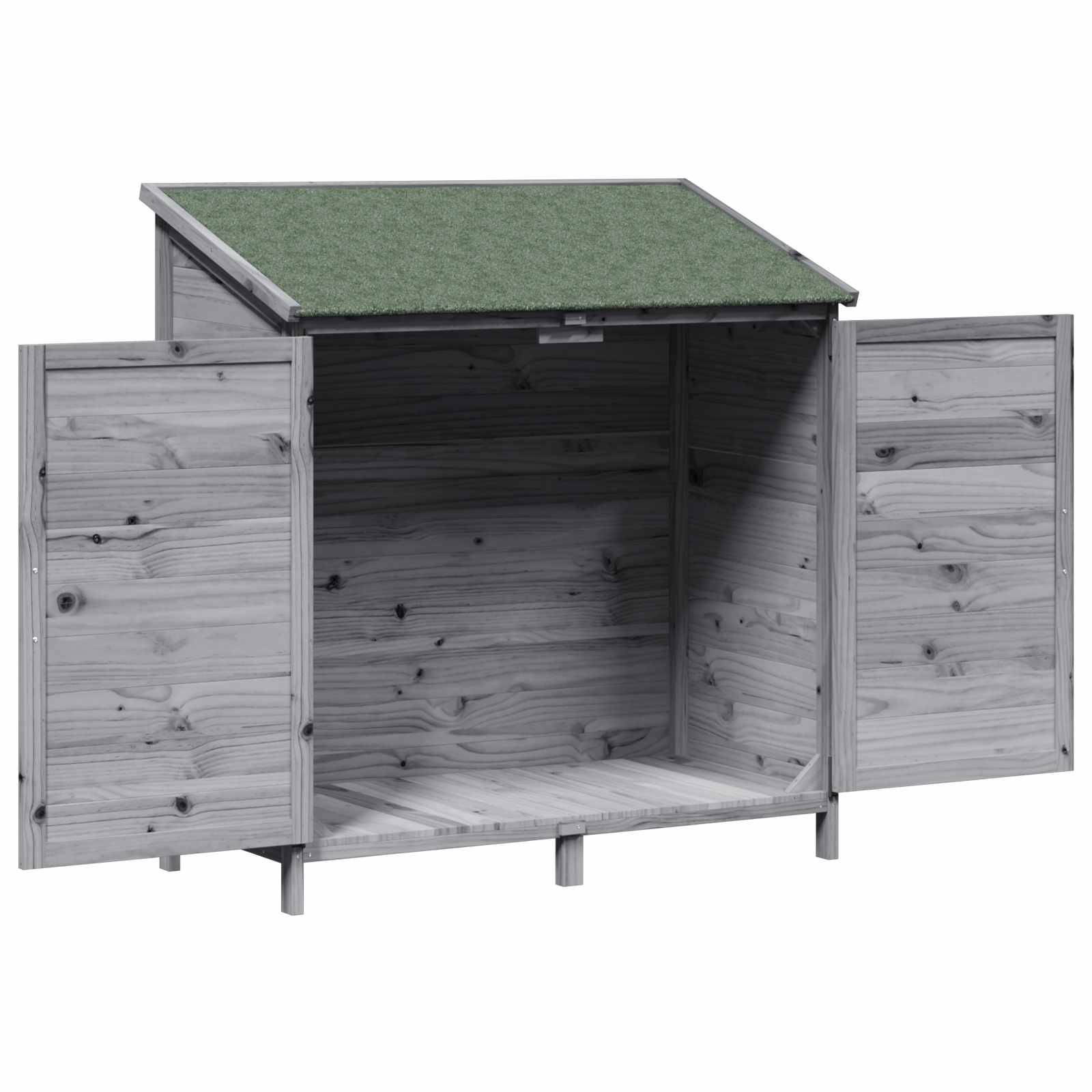 Vidaxl - Abri de jardin Gris 106,5 x 56 x 113,5 cm Bois d'ingénierie vidaXL 42033442 - Image 5