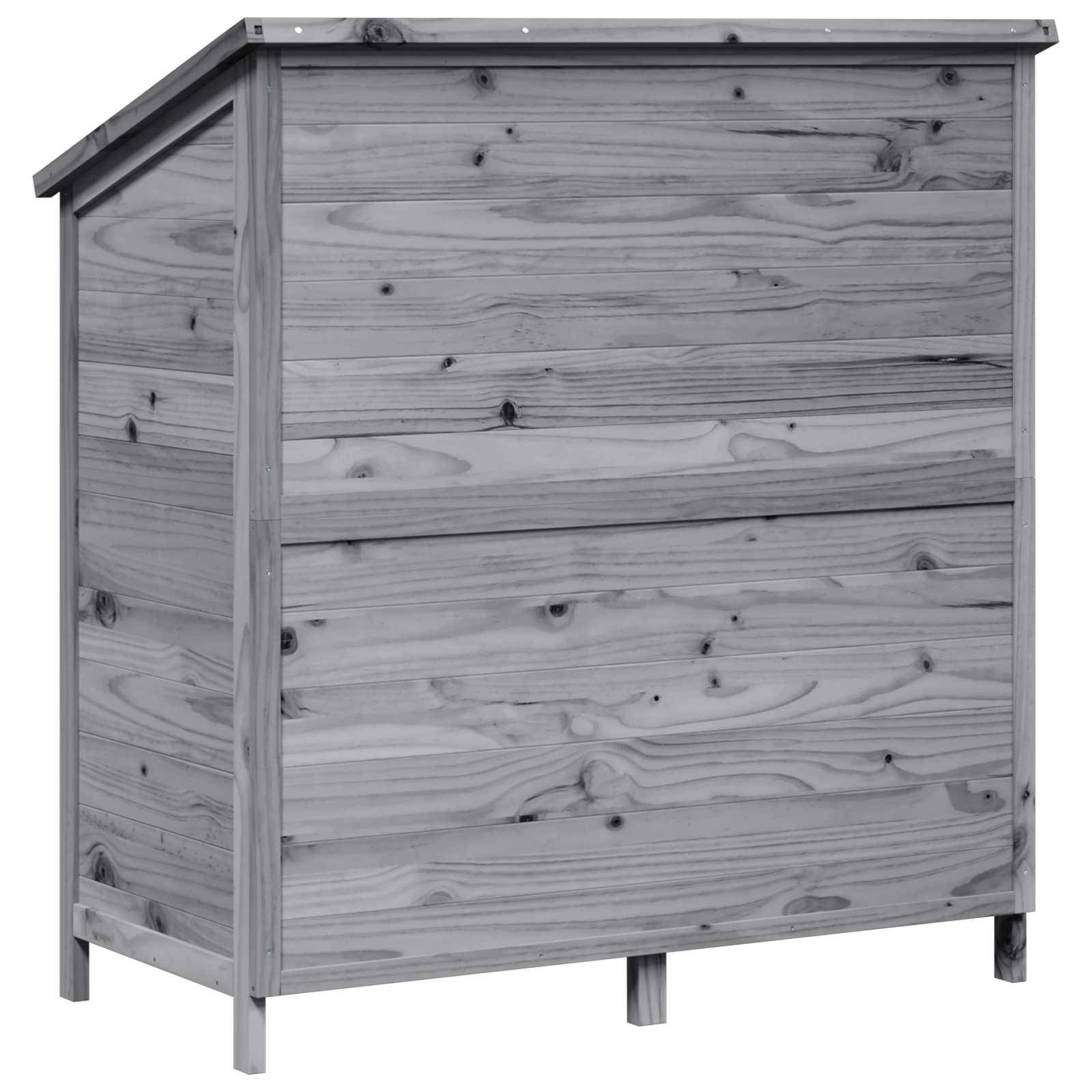 Vidaxl - Abri de jardin Gris 106,5 x 56 x 113,5 cm Bois d'ingénierie vidaXL 42033442 - Image 8