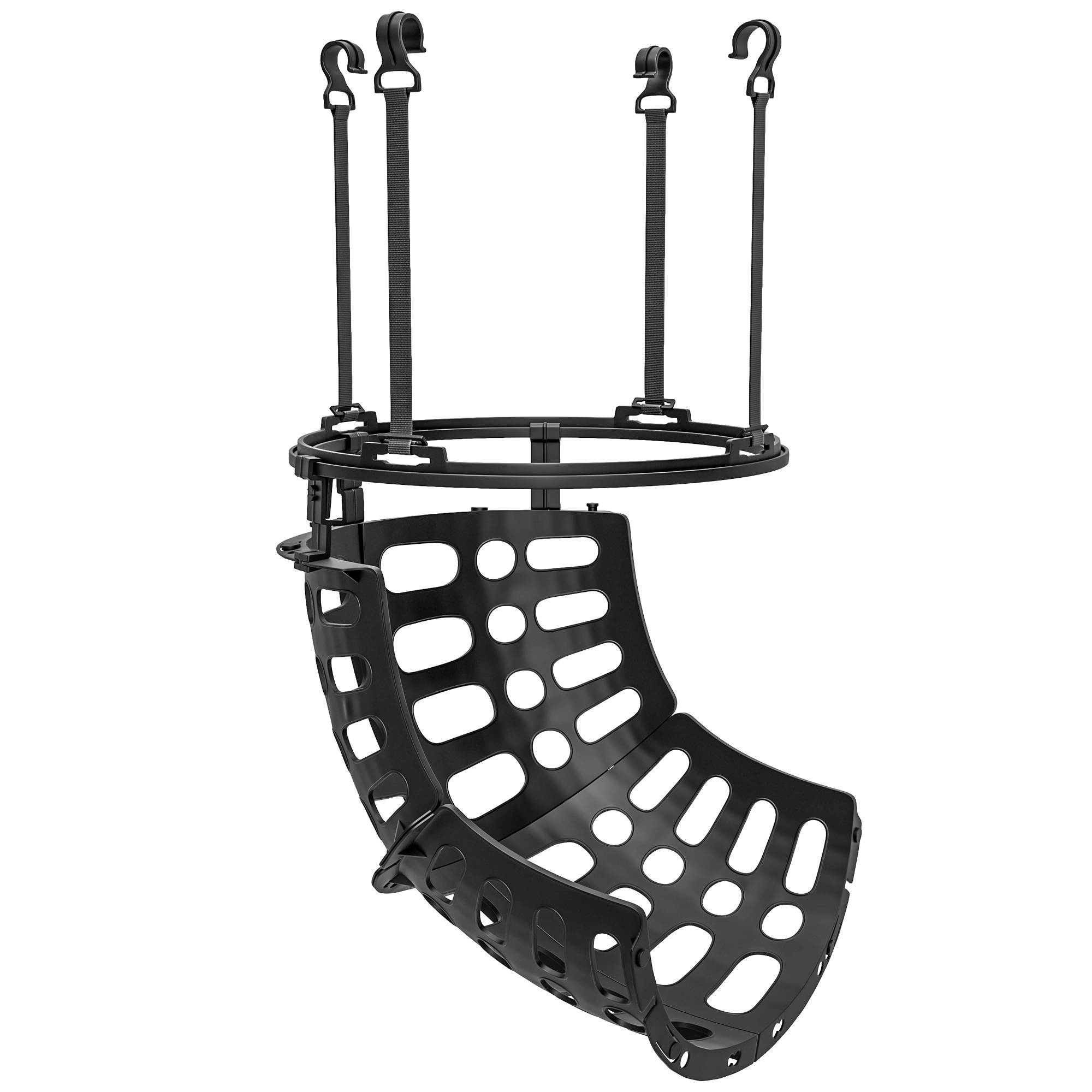 ComfortXL - Rebondisseur de basket plastique noir 35,6 x 35,6 x 75,5 cm pour panier entraînement 360° hauteur réglable - Image 9