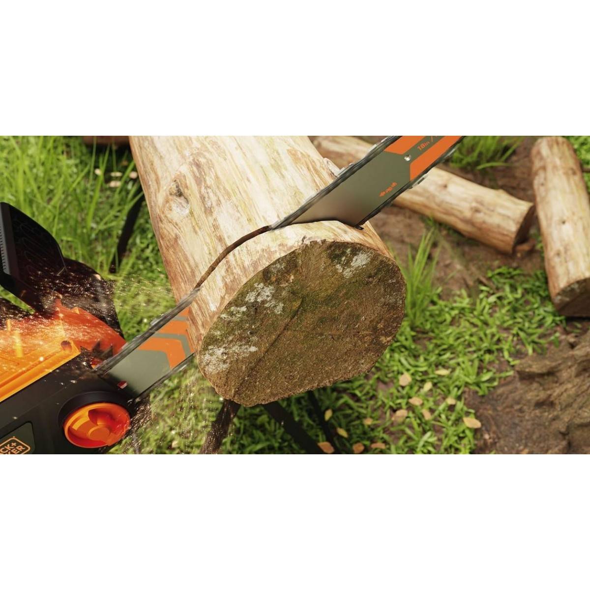 Tronçonneuse Electrique 2200W Lame 45 cm Lubrification automatique BECS2245-QS Black & Decker - Image 2