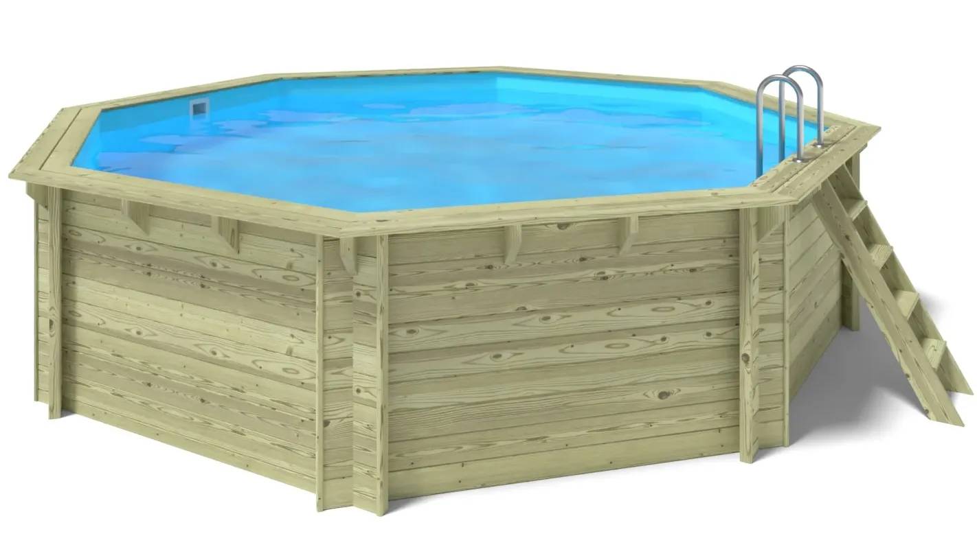 Altanka - Piscine en bois 5,37x5,37 - H.1,31 m - avec filtration - BAS754OSP - Image 3