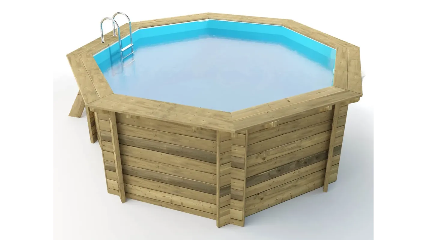 Altanka - Piscine en bois 5,37x5,37 - H.1,31 m - avec filtration - BAS754OSP - Image 4
