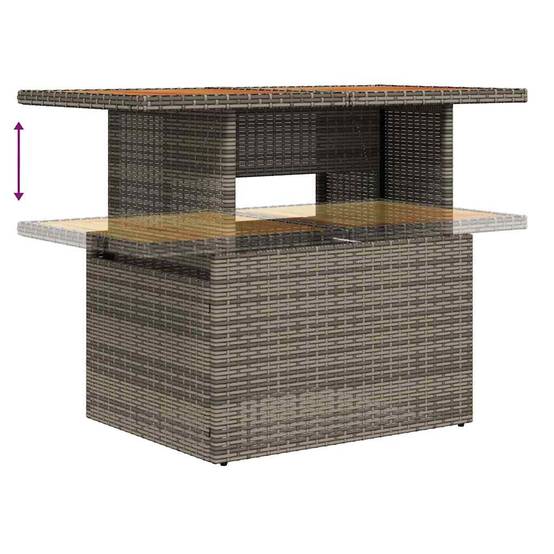ComfortXL - Salon de jardin 8 places en Poly rotin modulable avec coffres de rangement Gris – ComfortXL Outdoor Living - Image 5