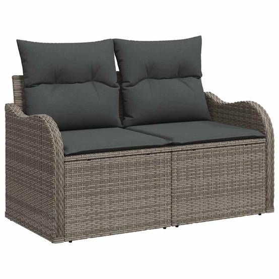 ComfortXL - Salon de jardin 8 places en Poly rotin modulable avec coffres de rangement Gris – ComfortXL Outdoor Living - Image 3