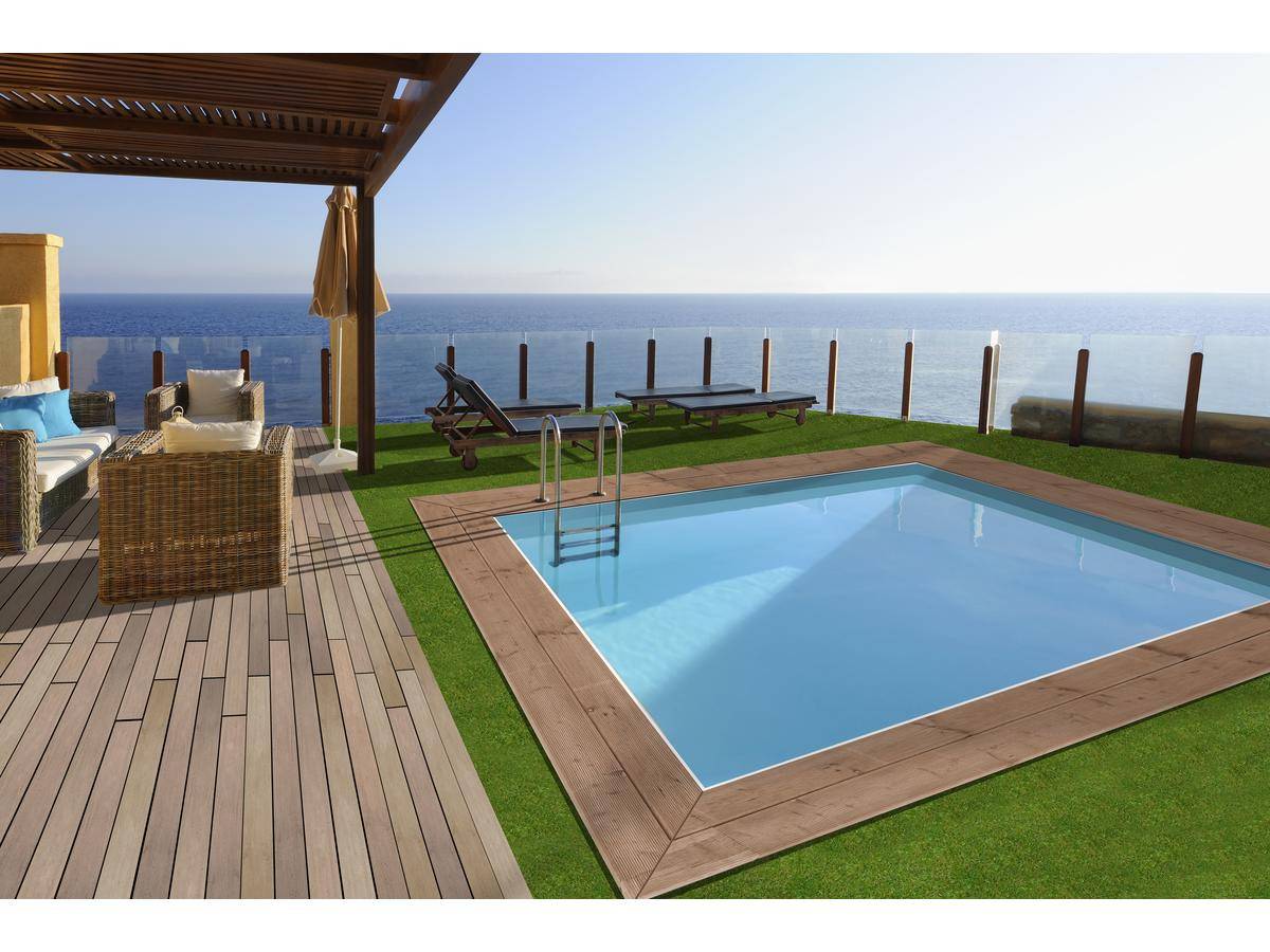 Piscine Bois Rectangle " Caimans 120 " - 4.10 X 3.00 X 1.24 M -habitat Et Jardin - Image 2