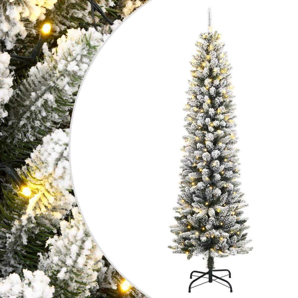 Sapin de Noël | Arbre de Noël artificiel 300 LED et neige floquée 180 cm Maison Chic - Image 2