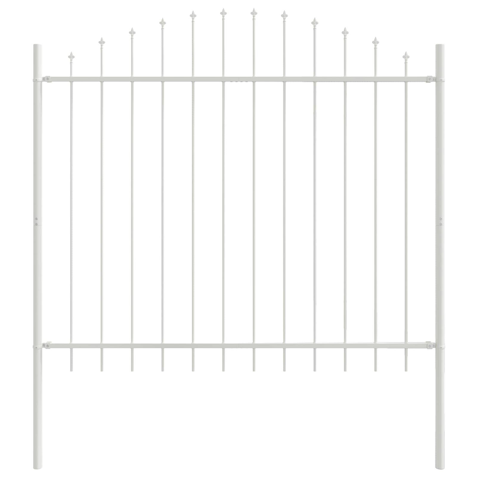 PANGIVO - Clôture jardin acier blanc 170 x 165 cm, Poids :30.2kg - PANGIVO - Image 2