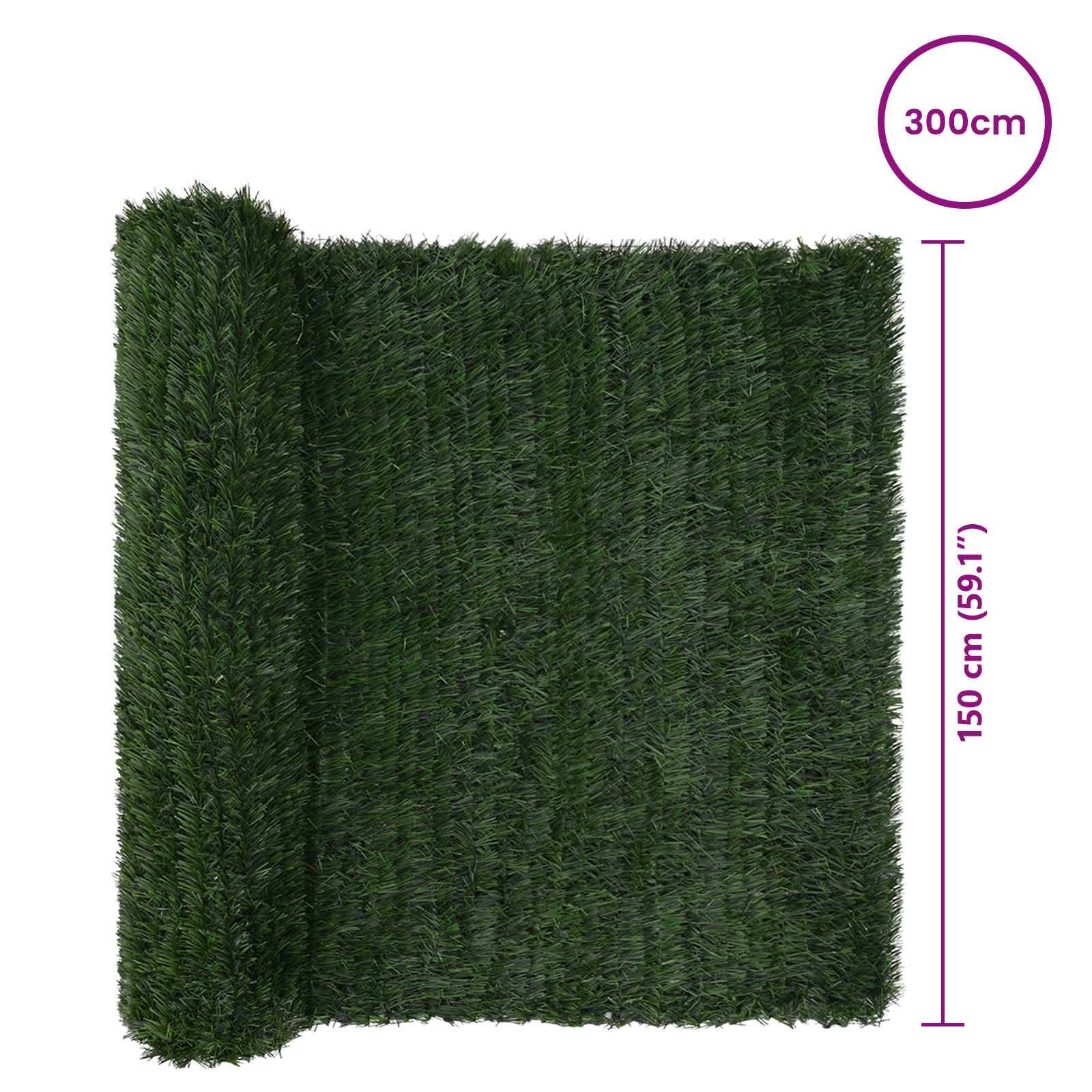 PANGIVO - Clôture artificielle PVC et acier vert foncé 300 x 150 cm - PANGIVO - Image 6