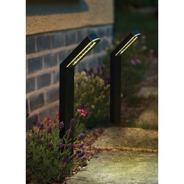 Lot de 3 Balises solaires - SMART SOLAR - Moderna - 50 L - Blanc chaud / froid - Noir - Image 3
