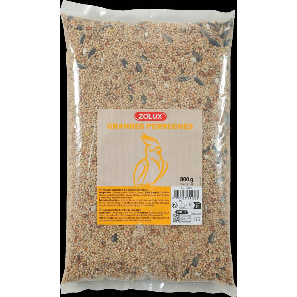 Zolux - Graines pour grandes perruches sac de 800 g pour oiseaux - Image 3