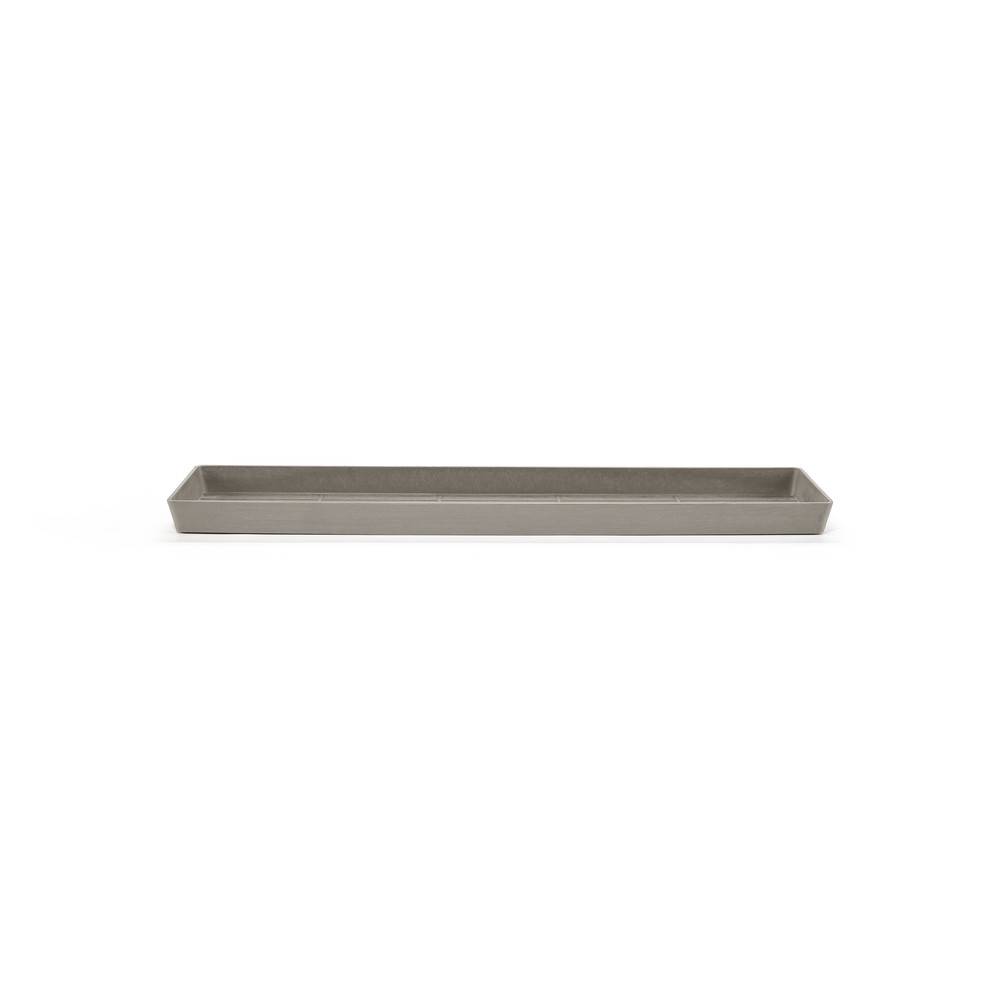 Ecopots - Soucoupe Rectangular 55 New Taupe - 53,5 x 15,5 x H. 3,3 cm ECOPOTS