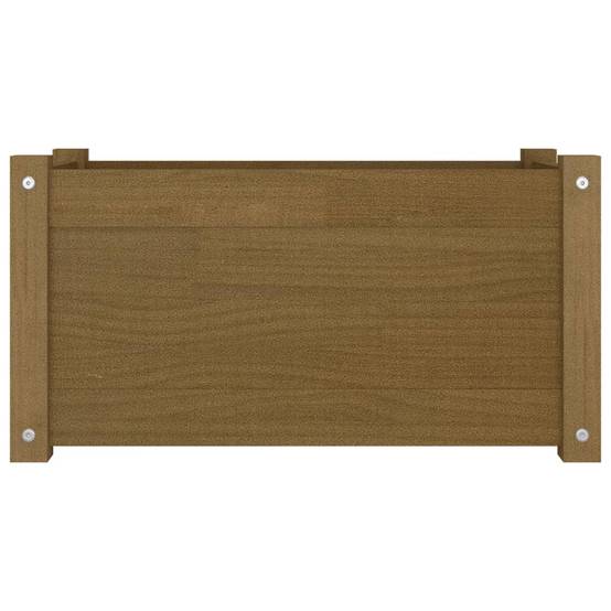 Maison Chic - Jardinière d'extérieur - Pot De Fleurs Marron miel 60x31x31 cm Bois de pin - Image 3