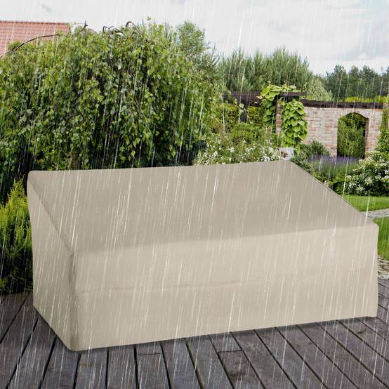 Housse imperméable beige pour banc 3 places (218 x 111 x 101 cm) – Housse pour canapé ou mobilier de jardin - Image 4
