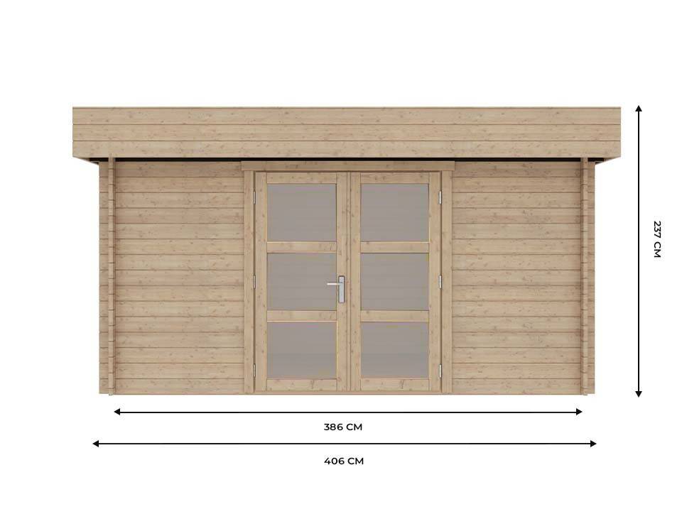 Direct Abris - Abri de Jardin WELLAND 10m2 - 426 x 304 cm - Epaisseur des murs : 28mm - Epicea - Cabane de Jardin Bois - Stockage - Image 5