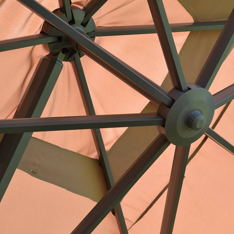 Parasol déporté taupe 4x3 m Neptunia - Gecko Jardin - Image 5
