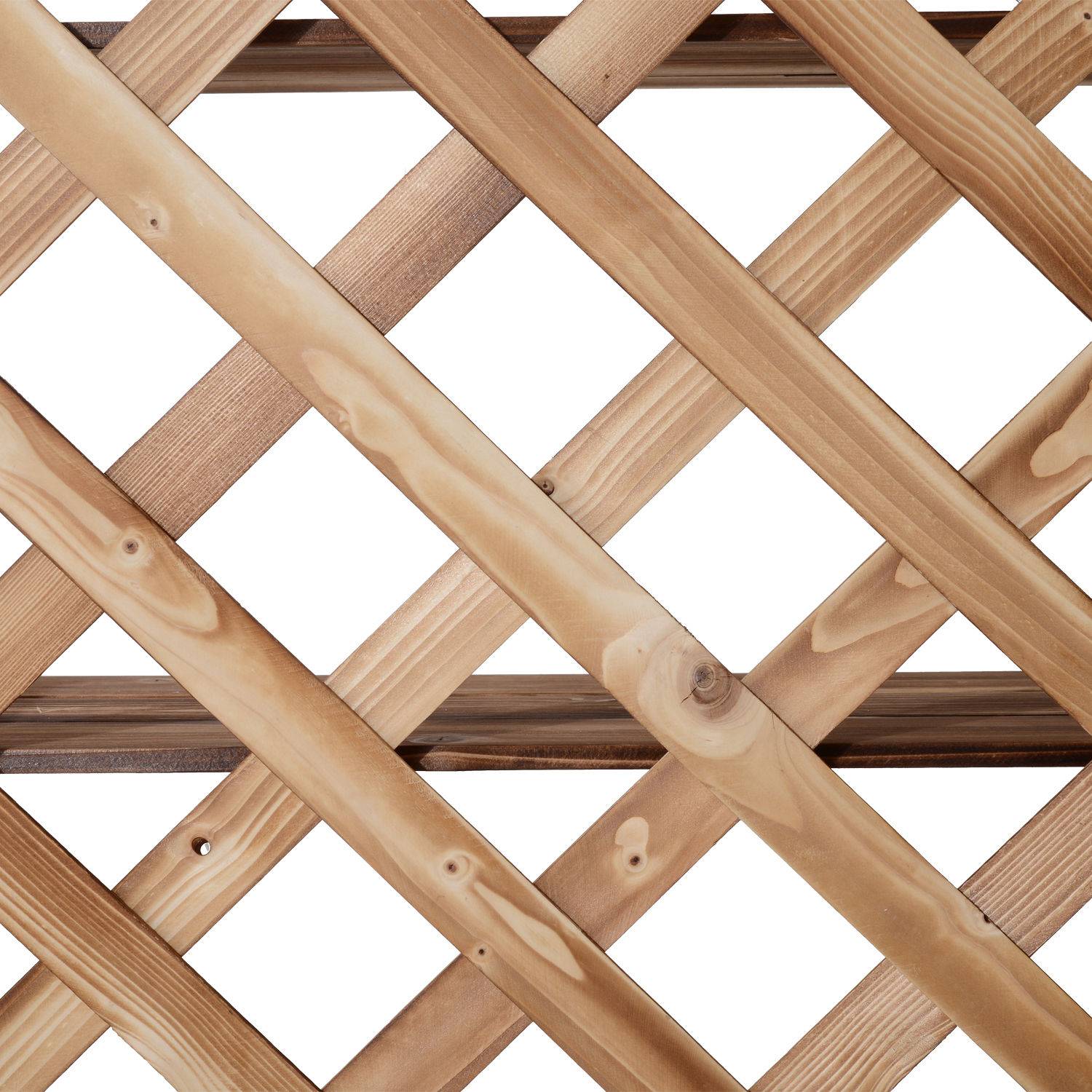 Porte-plantes en bois de sapin pour balcon 3 niveaux grande capacité 75x38x120cm naturel - ComfortXL Outdoor Living - Image 9