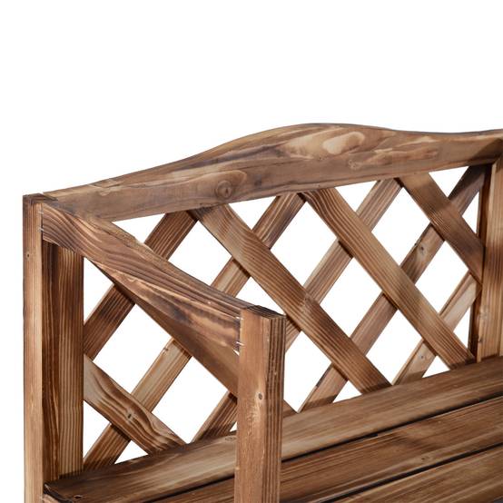 Porte-plantes en bois de sapin pour balcon 3 niveaux grande capacité 75x38x120cm naturel - ComfortXL Outdoor Living - Image 10
