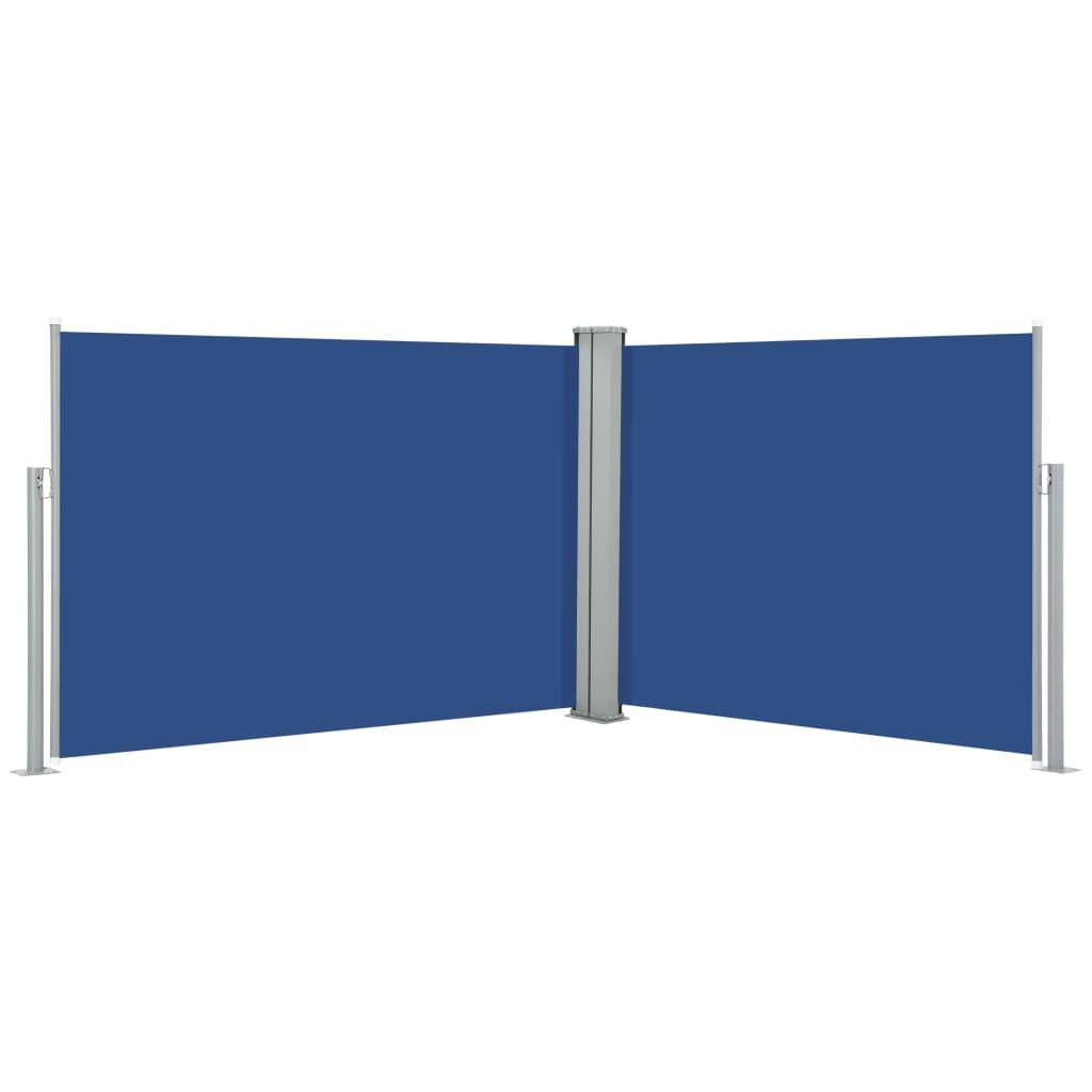 Helloshop26 - Auvent latéral rétractable 100 x 1000 cm bleu - Image 1