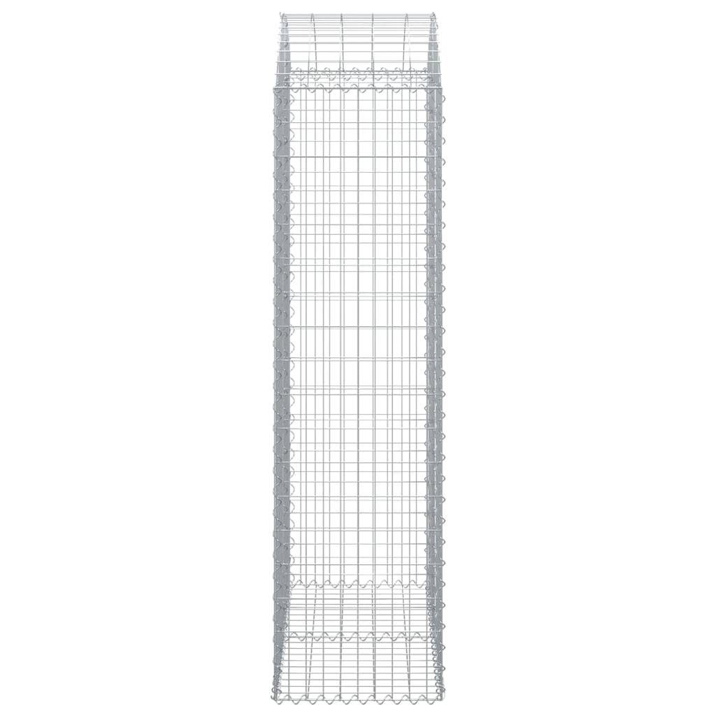 Vidaxl - Panier de gabions arqué 100x50x180/200 cm Fer galvanisé vidaXL 153439 - Image 5