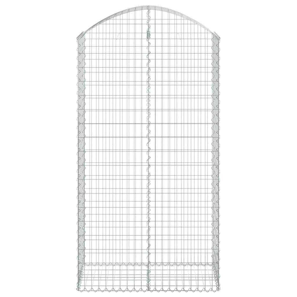 Vidaxl - Panier de gabions arqué 100x50x180/200 cm Fer galvanisé vidaXL 153439 - Image 4
